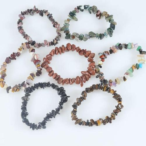 Gemstone Bracelets, handmade, natural & different materials for choice & Unisex, Length:Approx 7.08-11.81 cm, Sold By PC