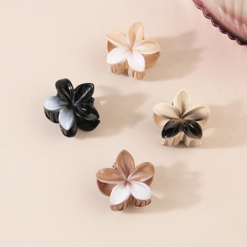 Hair Claw Clips, Plastic, Flower, stoving varnish, for woman, more colors for choice, Sold By PC