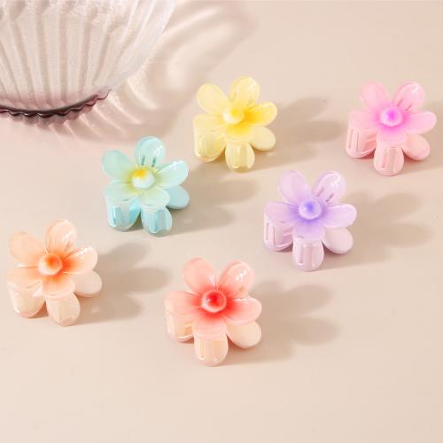 Hair Claw Clips, Plastic, Flower, stoving varnish, for woman, more colors for choice, Sold By PC