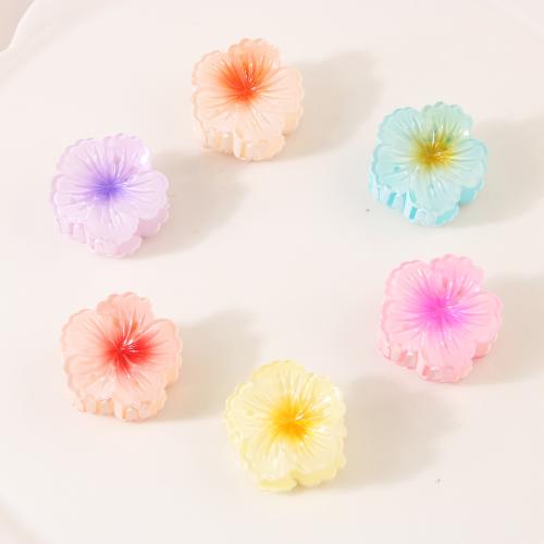 Hair Claw Clips, Plastic, Flower, stoving varnish, for woman, more colors for choice, Sold By PC