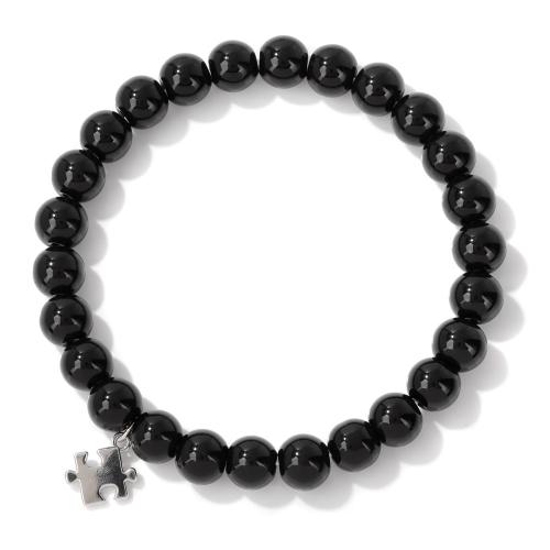 Gemstone Armbånd, Zinc Alloy, med Natursten, håndlavet, forskellige materialer til valg & Unisex, flere farver til valg, Solgt af PC