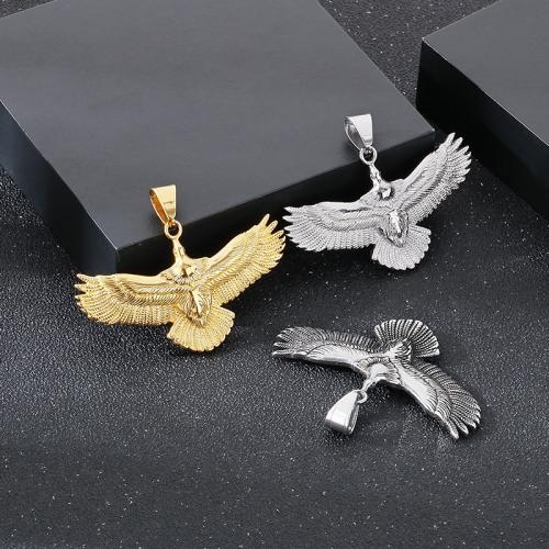 Acier inoxydable animaux Pendentifs, Acier inoxydable 304, Aigle, pour homme, plus de couleurs à choisir, Vendu par PC