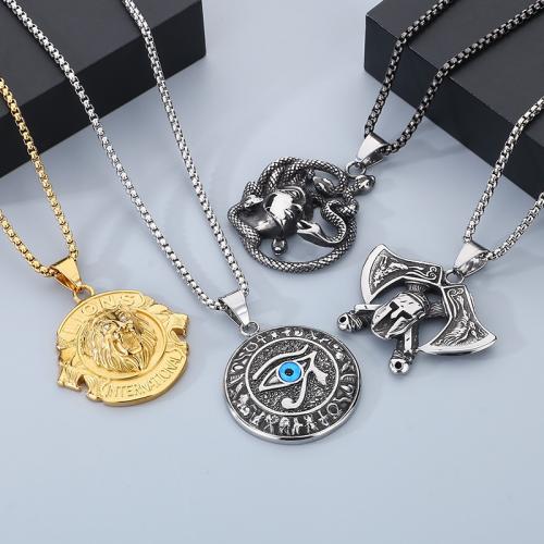 Bijoux pendentifs en acier inoxydable , Acier inoxydable 304, styles différents pour le choix & pour homme & émail & avec strass, plus de couleurs à choisir, Vendu par PC