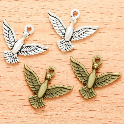 Tibetan Style Animal Pendants, Bird, plated, DIY, more colors for choice, 20x16mm, 100PC/Bag, Sold By Bag