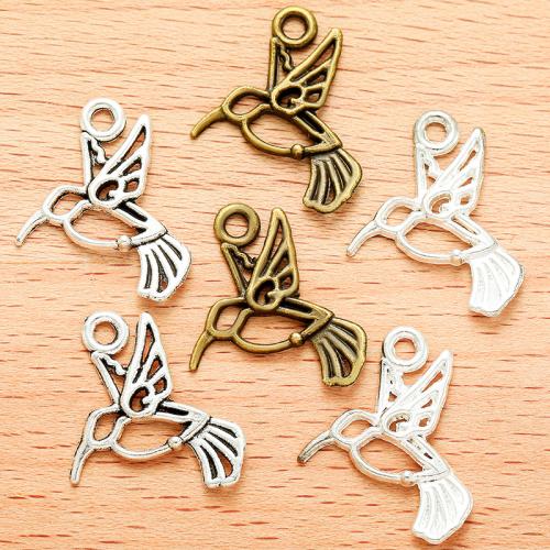 Tibetan Style Animal Pendants, Bird, plated, DIY, more colors for choice, 23x19mm, 100PC/Bag, Sold By Bag