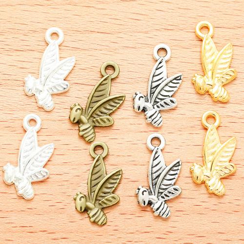 Tibetan Style Animal Pendants, Bee, plated, DIY, more colors for choice, 20x11mm, 100PC/Bag, Sold By Bag