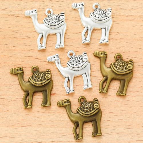 Pendentifs animaux en alliage de zinc, Chameau, Placage, DIY, plus de couleurs à choisir, 24x24mm, 100PC/sac, Vendu par sac