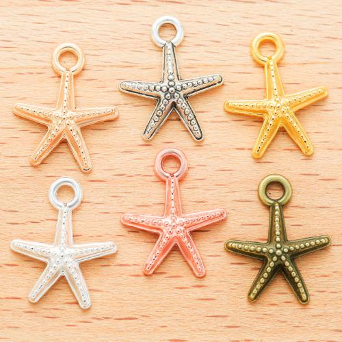 Tibetan Style Animal Pendants, Starfish, plated, DIY, more colors for choice, 100PC/Bag, Sold By Bag