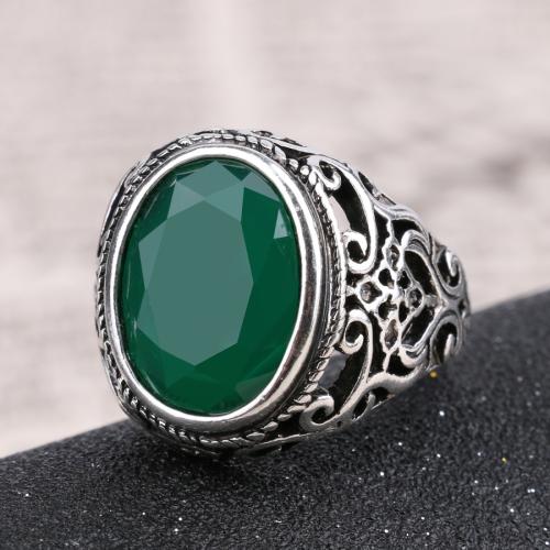 Anillo de Aleación de Zinc, con resina, Joyería & diverso tamaño para la opción & para hombre, más colores para la opción, Vendido por UD