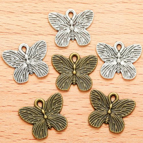 Zinc Alloy Animal Pendants Butterfly plated DIY Sold By Bag