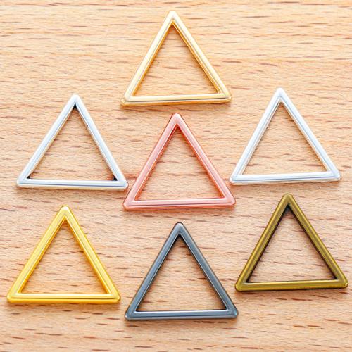 Pendentifs en alliage de zinc, triangle, Placage, DIY, plus de couleurs à choisir, 17x15mm, 100PC/sac, Vendu par sac