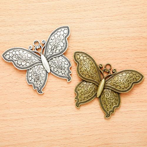 Zinc Alloy Animal Pendants Butterfly plated DIY Sold By Bag