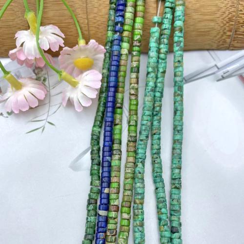 Gemstone Jewelry Beads, Natural Stone, DIY & different materials for choice, more colors for choice, 4x2mm, Sold By Strand