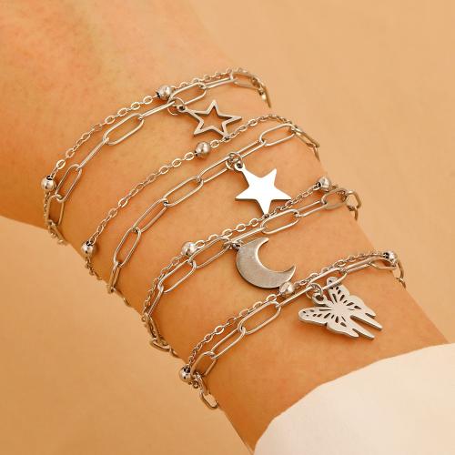 Stainless Steel Jewelry Bracelet 304 Stainless Steel with Zinc Alloy fashion jewelry & for woman Sold By PC