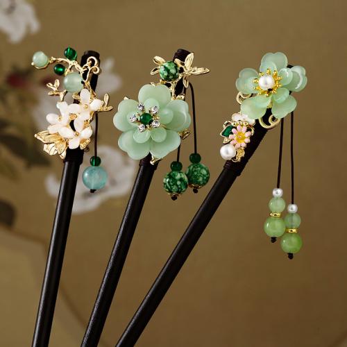 Hair Stick, Wood, different styles for choice & for woman, more colors for choice, 180mm, Sold By PC