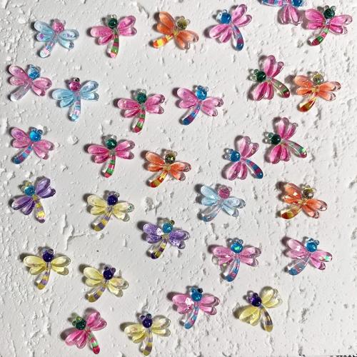 3D Nail Art Decoration, Resin, Dragonfly, DIY, more colors for choice, 20PCs/Bag, Sold By Bag