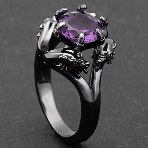 Anillo de Aleación de Zinc, diverso tamaño para la opción & para mujer & con diamantes de imitación, más colores para la opción, Vendido por UD