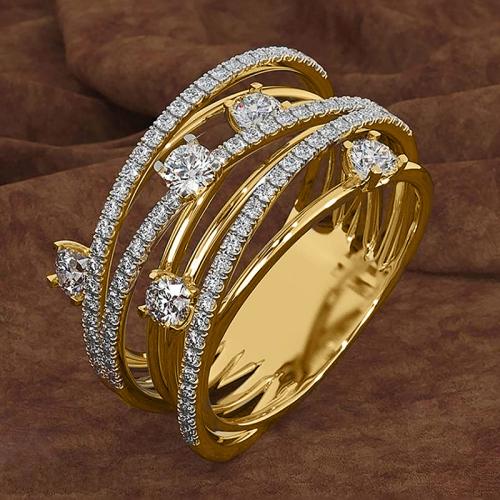 Cubic Zirconia Micro Pave Brass Ring & micro pave cubic zirconia & for woman Sold By PC