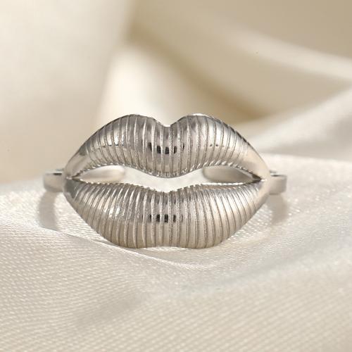 Stainless Steel Finger Ring 304 Stainless Steel Vacuum Ion Plating fashion jewelry & Unisex inside diameter 17mm Sold By PC