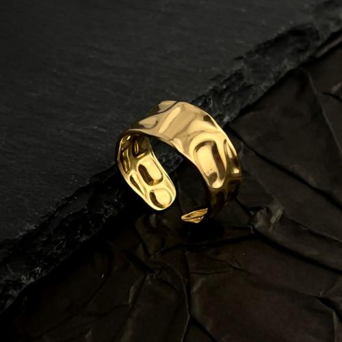 Stainless Steel Finger Ring, 304 Stainless Steel, fashion jewelry & Unisex, golden, Sold By PC