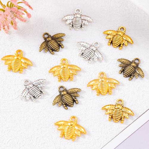 Colgantes Animales de Aleación de Zinc, Abeja, chapado, Bricolaje, más colores para la opción, libre de níquel, plomo & cadmio, 21x16mm, aproximado 100PCs/Bolsa, Vendido por Bolsa