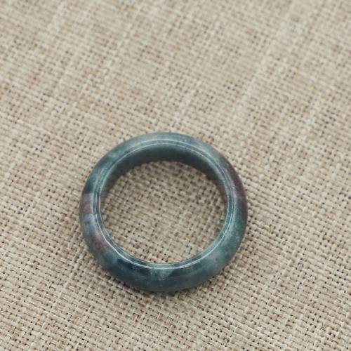 Agaat Finger Ring, Indian Agaat, Donut, uniseks & verschillende grootte voor keus, gemengde kleuren, 6mm, Verkocht door PC