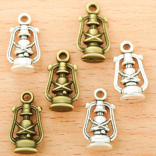 Tibetan Style Pendants, Lamp, plated, DIY, more colors for choice, 20x10mm, 100PCs/Bag, Sold By Bag