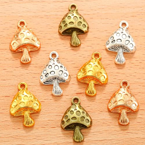 Tibetan Style Pendants, mushroom, plated, DIY, more colors for choice, 26x17mm, 100PCs/Bag, Sold By Bag