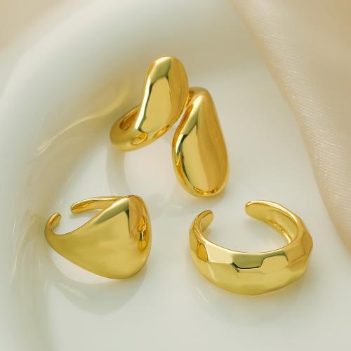 Brass Finger Ring, gold color plated, fashion jewelry & different designs for choice, golden, nickel, lead & cadmium free, Sold By PC