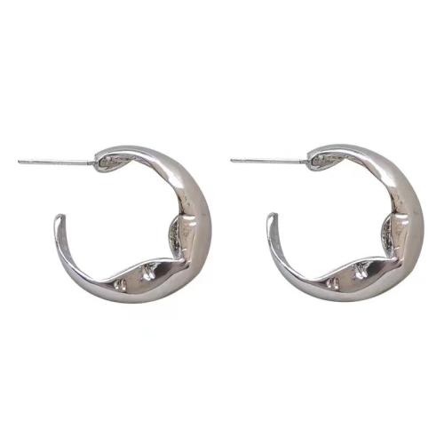 Lo zinco in lega Stud Earring, lega in zinco, placcato, per la donna, nessuno, 30x20mm, Venduto da coppia