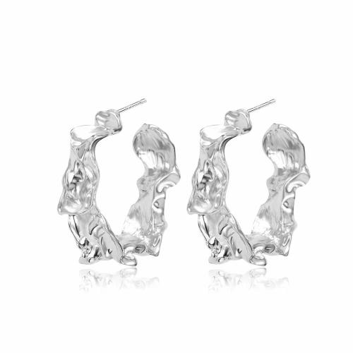 Lo zinco in lega Stud Earring, lega in zinco, placcato, per la donna, nessuno, 31x28mm, Venduto da coppia