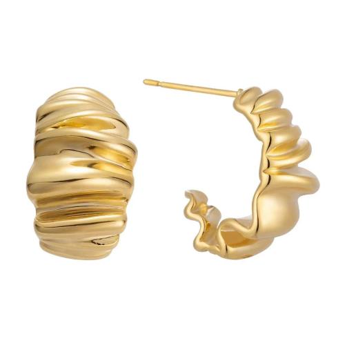 Lo zinco in lega Stud Earring, lega in zinco, placcato, per la donna, nessuno, 24x15mm, Venduto da coppia