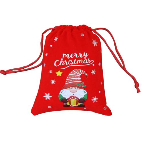 Christmas Gift Bag, Linen, dustproof & Christmas Design & multifunctional & different size for choice & different designs for choice, more colors for choice, Sold By PC