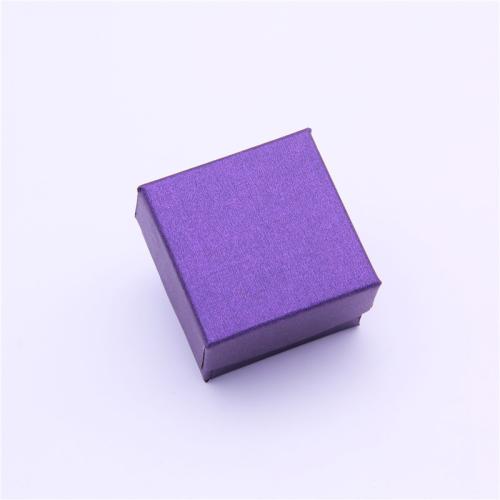 Jewelry Gift Box, Pearl Paper, with Sponge & Velveteen, dustproof & multifunctional, more colors for choice, 40x40x27mm, Sold By PC