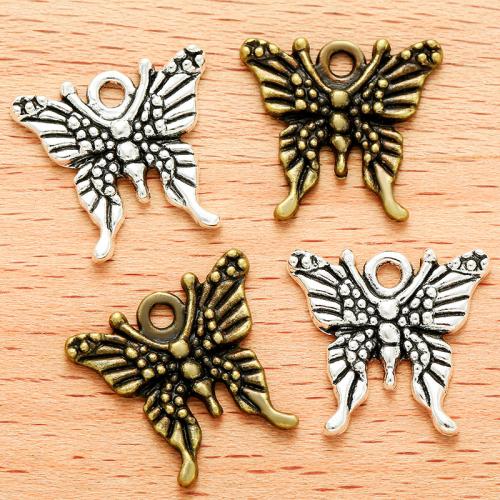 Zinc Alloy Animal Pendants Butterfly plated DIY Sold By Bag