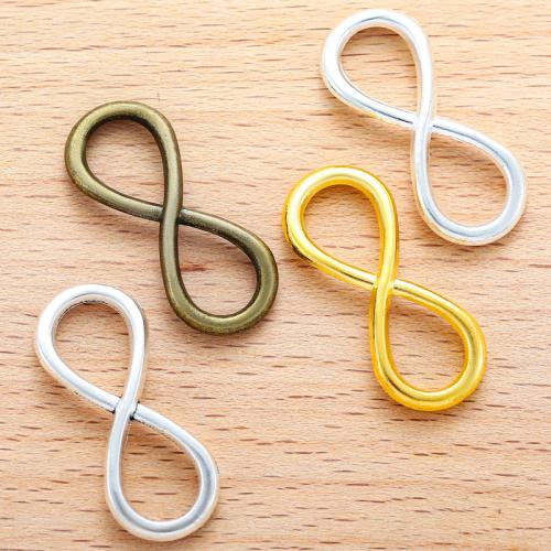 Infinity Tibetan Style Connector, plated, DIY & 1/1 loop, more colors for choice, 32x13mm, 100PC/Bag, Sold By Bag