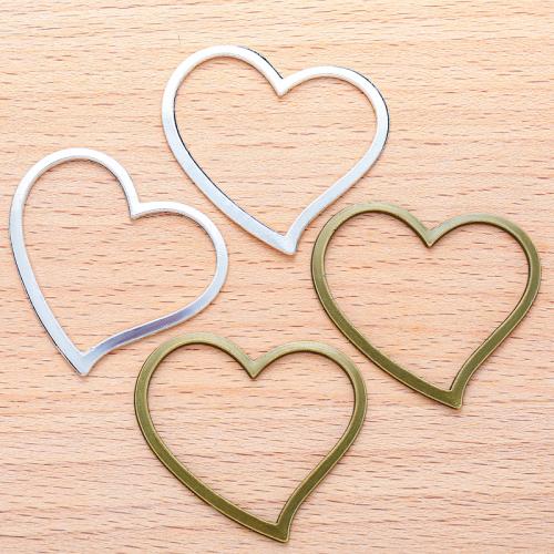 Tibetan Style Heart Pendants, plated, DIY, more colors for choice, 40x35mm, 100PC/Bag, Sold By Bag