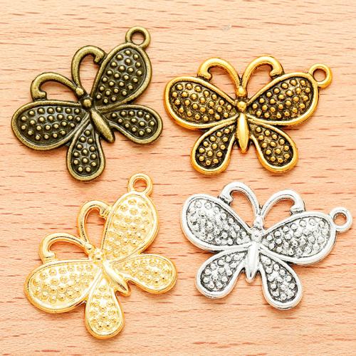 Tibetan Style Animal Pendants, Butterfly, plated, DIY, more colors for choice, 29x20mm, 100PC/Bag, Sold By Bag