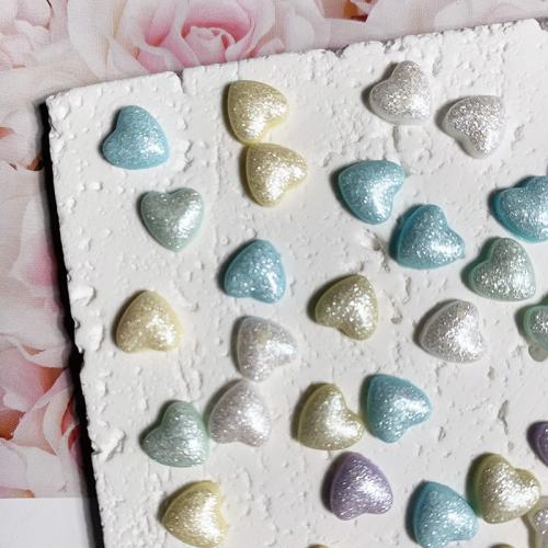 3D Nail Art Decoration Resin Heart DIY Sold By Bag