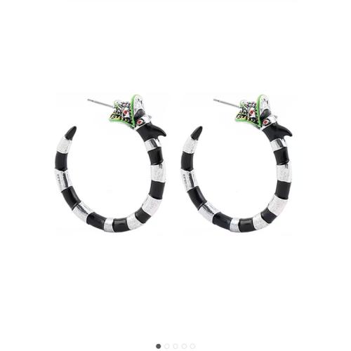 New Hot Halloween Jewelry and Decor, Tibetan Style, Halloween Design & fashion jewelry & for woman, black, Sold By Pair