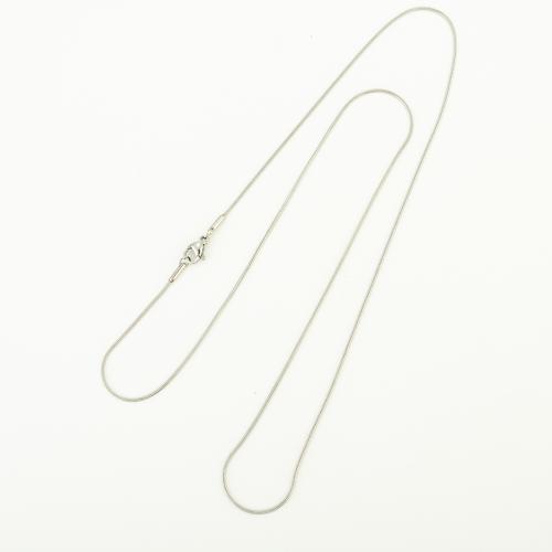 Stainless Steel Chain Necklace, 304 Stainless Steel, fashion jewelry & Unisex, Length:Approx 60 cm, Sold By PC