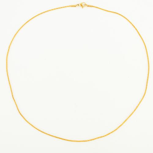 Chaîne collier , Acier inoxydable 304, bijoux de mode & unisexe, plus de couleurs à choisir, Longueur:Environ 50 cm, Vendu par PC