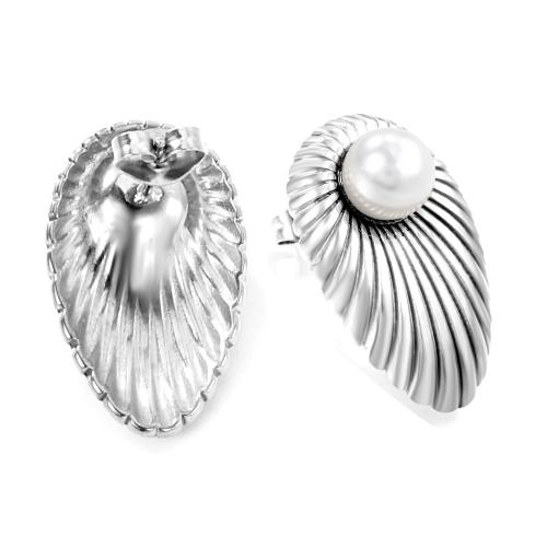 Stainless Steel Stud Earrings 304 Stainless Steel fashion jewelry & for woman Sold By Pair