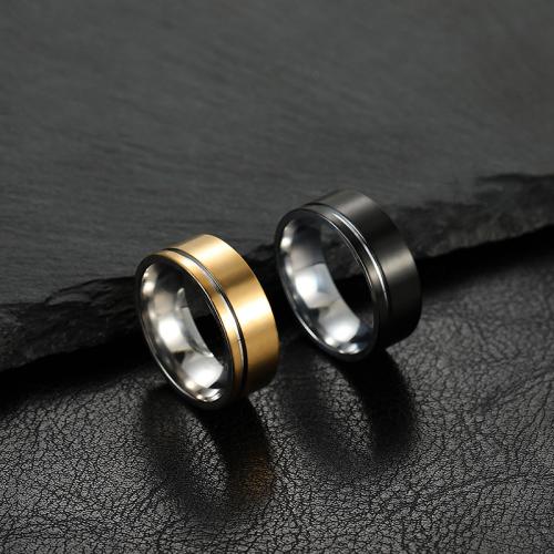 Edelstahl Ringe, 304 Edelstahl, Modeschmuck & unisex & verschiedene Größen vorhanden, keine, width 8mm, verkauft von PC