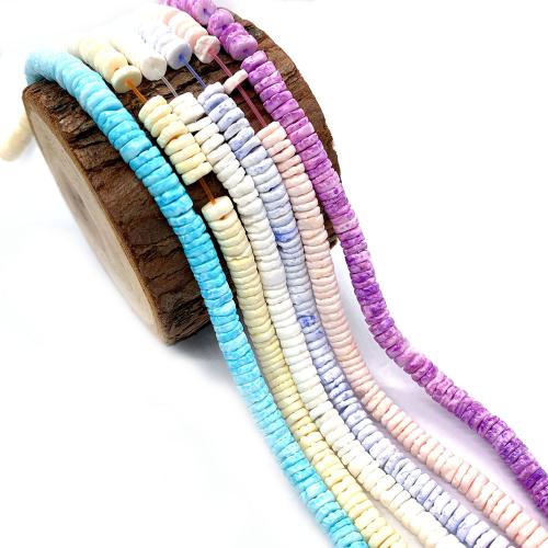 Natural Freshwater Shell Beads Flat Round DIY mm Sold Per Approx 38 cm Strand