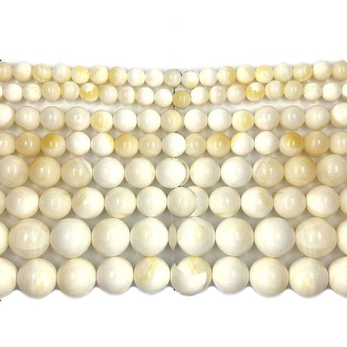 Perles naturelles de coquillage d'eau douce , coquille, Rond, DIY & normes différentes pour le choix, couleurs mélangées, Vendu par Environ 38 cm brin