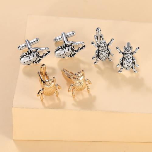 Cufflinks Zinc Alloy Insect plated Unisex nickel lead & cadmium free Sold By Pair