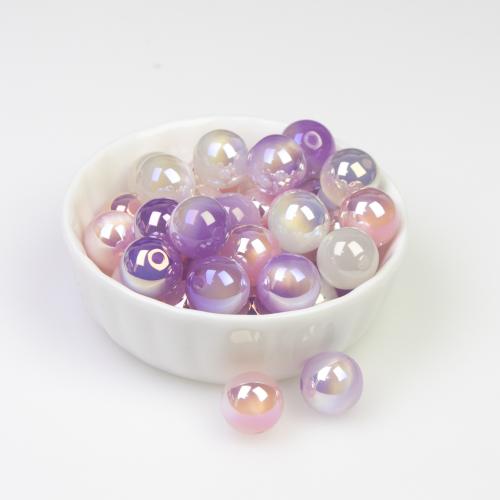 Resin Jewelry Beads, Round, DIY, more colors for choice, 12mm, Hole:Approx 2mm, 20PCs/Bag, Sold By Bag