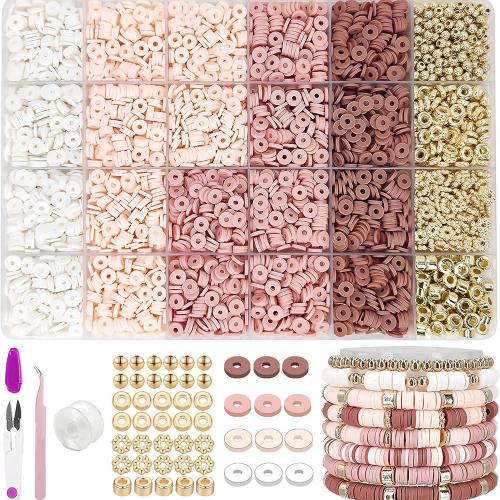 Children DIY String Beads Set Polymer Clay plated Girl Sold By Box