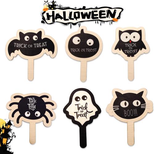 madera Adornos de Halloween, medio hecho a mano, Diseño de Halloween & diferentes estilos para la opción, Vendido por UD